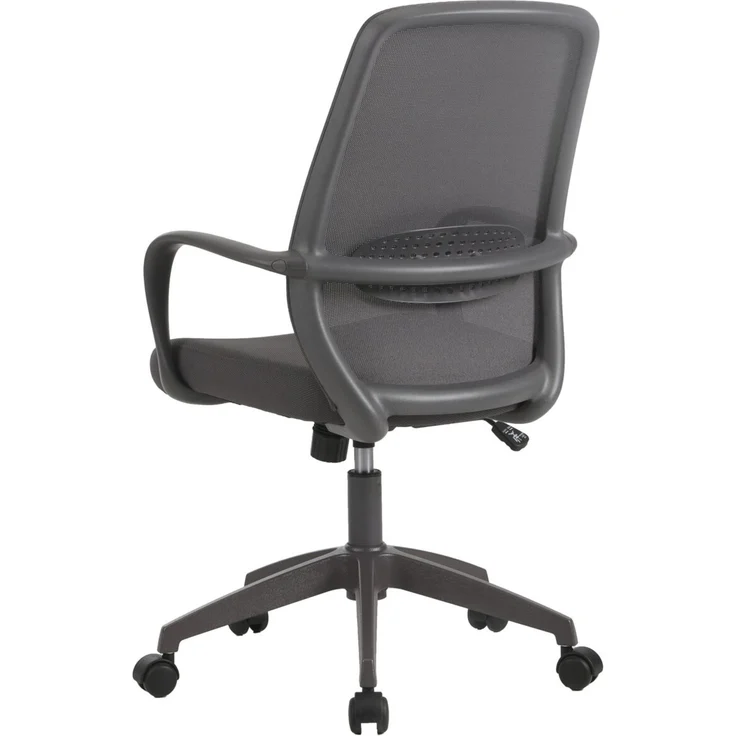 XORA 'CALVIN' Drehstuhl mit Netzrücken, Stoff grau, 58 x 105.5 x 59 cm, höhenverstellbar und bis 140 kg belastbar – Bild 8