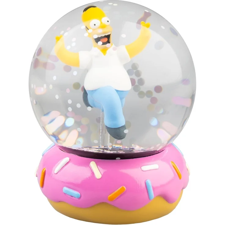 Grupo Erik Die Simpsons Schneekugel Merch Geschenke | Weihnachten Weihnachtsdeko Dekoartikel 8 x 10 x 8 cm - Offizieller The Simpsons Fanartikel Geschenke