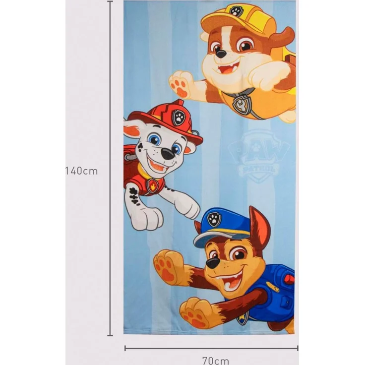 Paw Patrol Kinder Badetuch aus Polyester mit weicher Oberfläche 35x25 cm – Bild 5