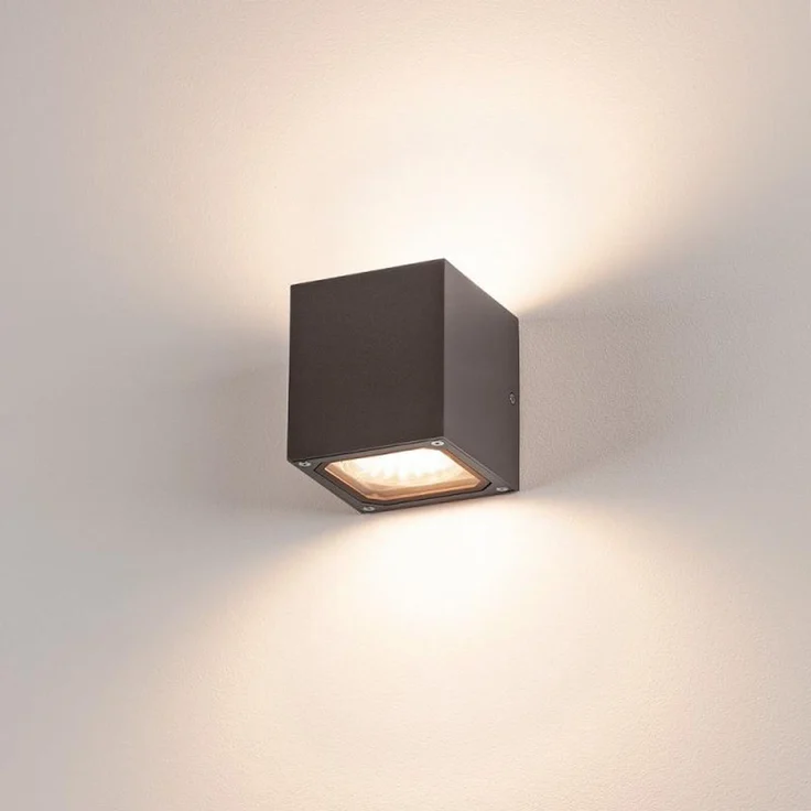 SLV No. 232535 SITRA CUBE Wandleuchte anthrazit 2xGX53 max. 2x9W – Bild 1