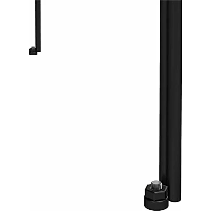 DHP Furniture Wainwright Bücherregal mit 4 Regalen, Schwarz/Eicheoptik, 79 x 35 x 117 cm, Holzwerstoff mit Metallrahmen, modernes Bücherregal für Wohnzimmer und Home Office – Bild 5