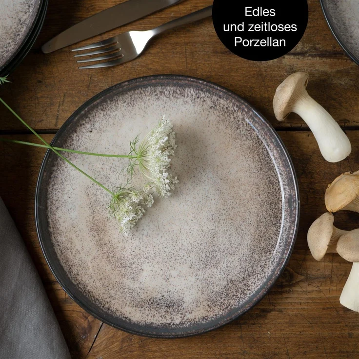 Moritz & Moritz VIDA 6tlg Dessertteller Beige – Bild 5