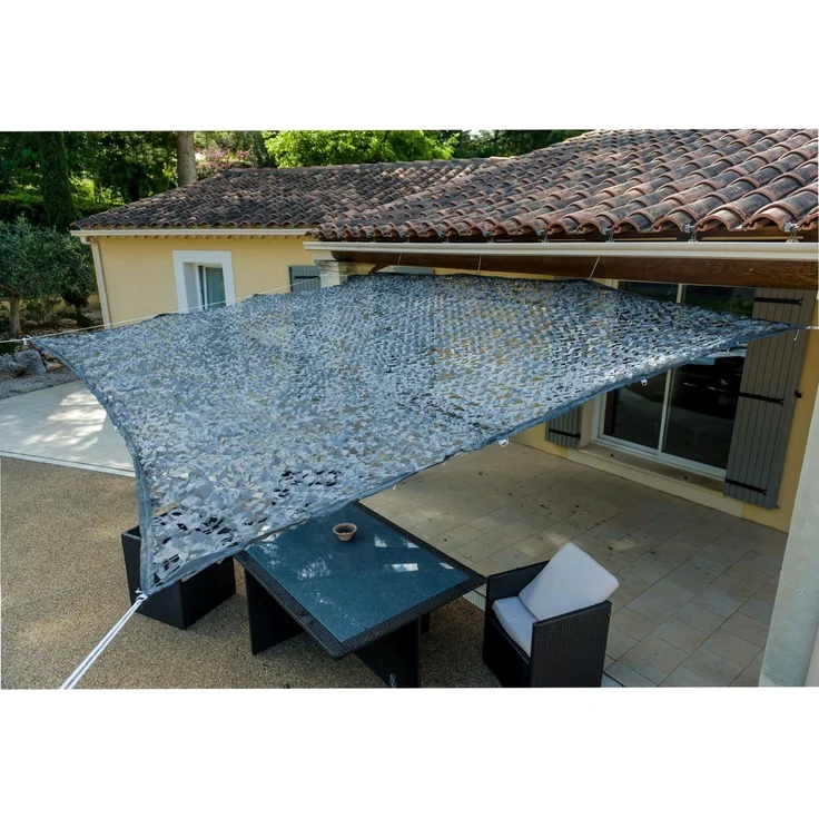 WERKA PRO Graues Schattentuch 120 g/m2 3x3 m