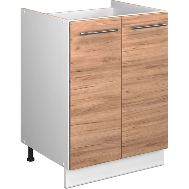 Spülenunterschrank Fame-Line Goldkraft Eiche/Weiß 60 cm Vicco – Bild 1
