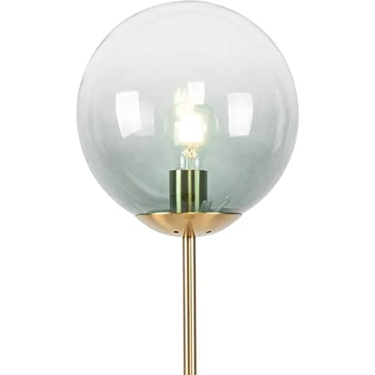 Qazqa Stehlampe Pallon, ohne Leuchtmittel, E27, Grün, Art Deco, Glas, 1-flammig – Bild 3