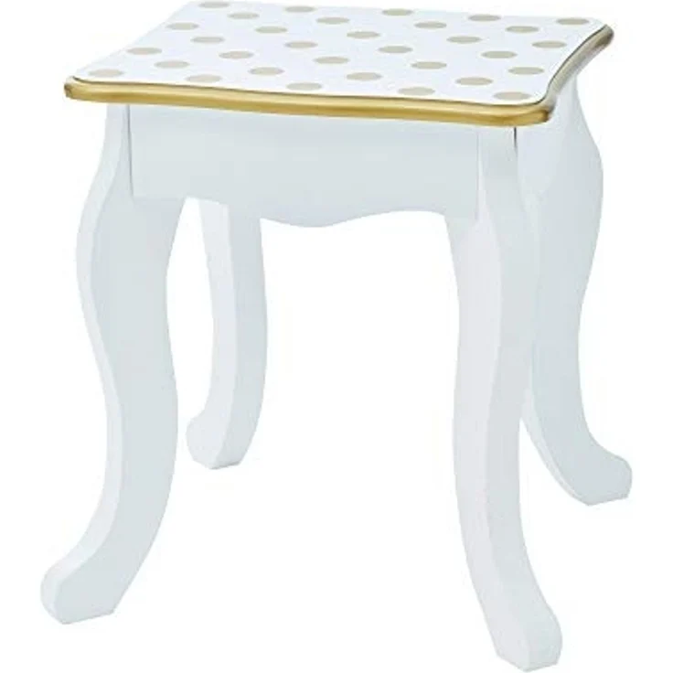 Fantasy Fields Gisele Kinder Schminktisch/Waschtisch Mit Lichtern Weiß/Gold TD-11670ML – Bild 4