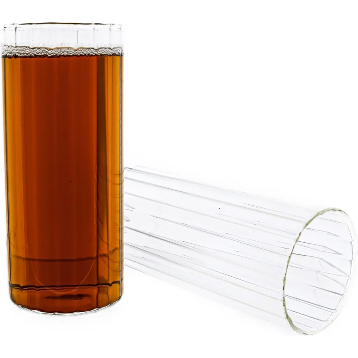 Mulex Glas tripe Riffel Glas, Glas, Hitzebeständig 400ml 12-Teilig – Bild 1