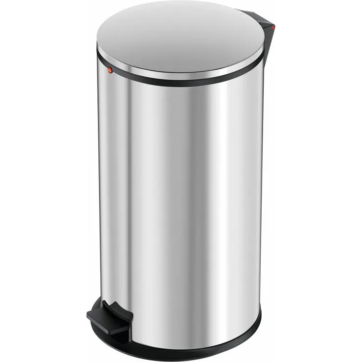 Hailo Treteimer Pure L, Abfalleimer, Mülleimer, Edelstahl, 25 L, 0530-010