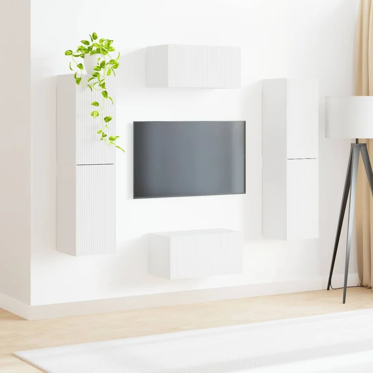 vidaXL TV-Schrankset 6 stk. 31 x 30 x 60 cm Weiß 3409123 – Bild 4