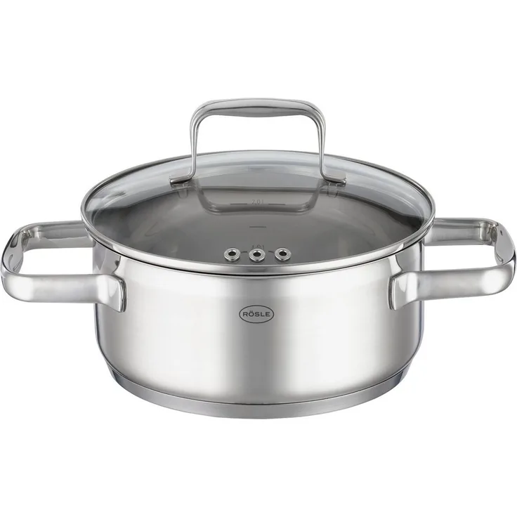 Rösle CHARM Edelstahl Bratentopf mit Deckel Ø20cm