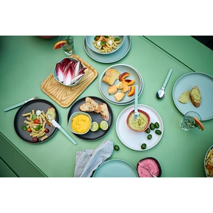 Mepal Silueta Besteck-Set, 3-teiliges Set aus rostfreiem Edelstahl, Schwarz mit praktischer Hülle, spülmaschinengeeignet – Bild 5