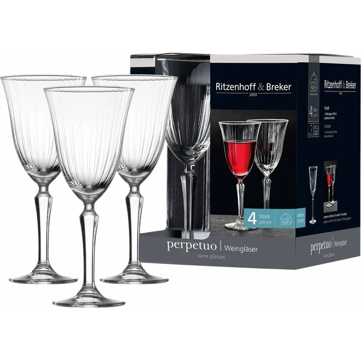 Ritzenhoff & Breker Perpetuo Weinglas 330 ml 4er Set – Bild 1