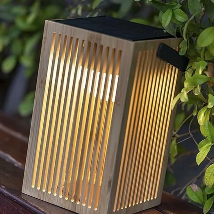 NewGarden New Garden Okinawa Solar Recharge Außenleuchte Braun – Bild 2