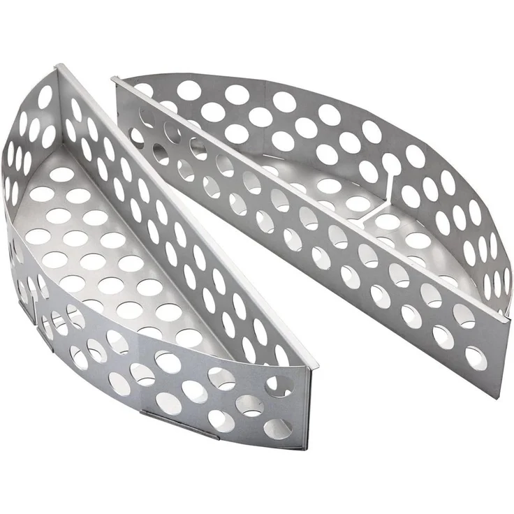 Rösle 'F50/F50 AIR' Kohlekorb 2-tlg, Stahl silber, Ø 50 cm – Bild 1