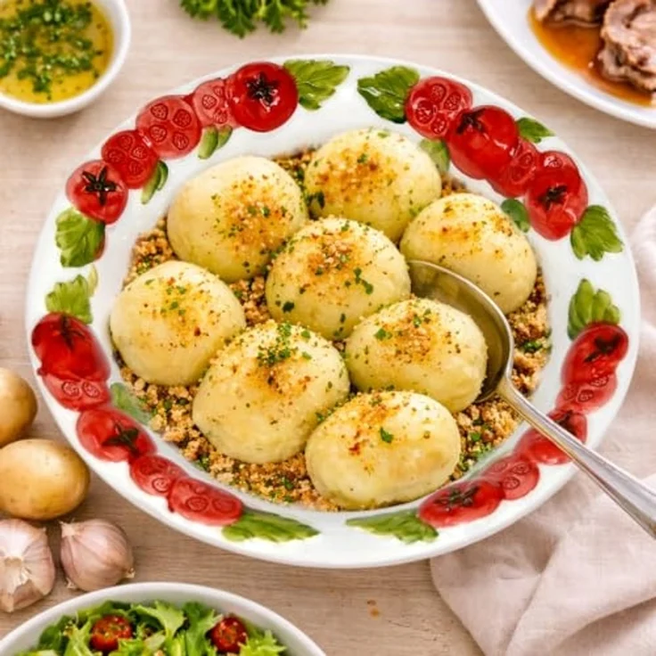 Lashuma Salatschüssel Tomate, Keramik, (1-tlg), Tiefe Pastaschale mit Relief Dekor 27 cm Ø – Bild 3