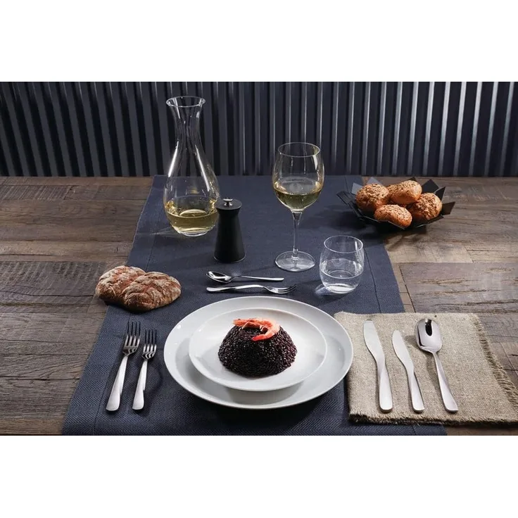 Alessi UNS03-16 Giro Kuchengabel - Edelstahl 18-10 glänzend poliert. 6er Set.