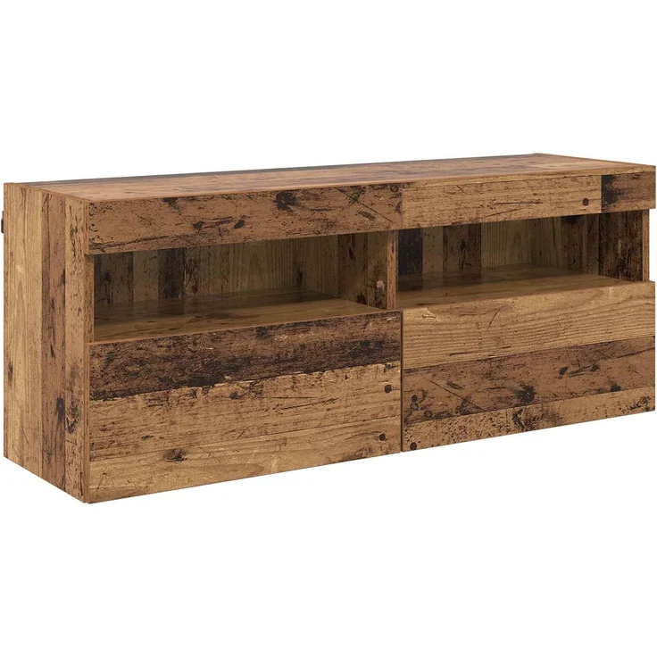 vidaXL TV-Wandschrank-Set mit LED-Lichtern 7 stk. 100 x 30 x 40 cm 3402794 – Bild 8