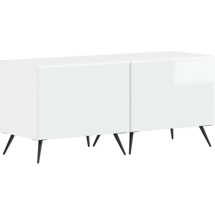vidaXL LED-TV-Schrank BREDA 3 stk. Hochglanz Weiß Holzwerkstoff 3416924 – Bild 4