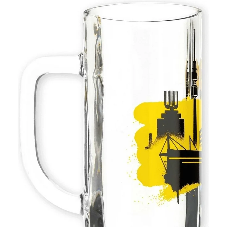 BVB Bierglas BVB Bierglas Skyline (0,5l), Glas – Bild 2