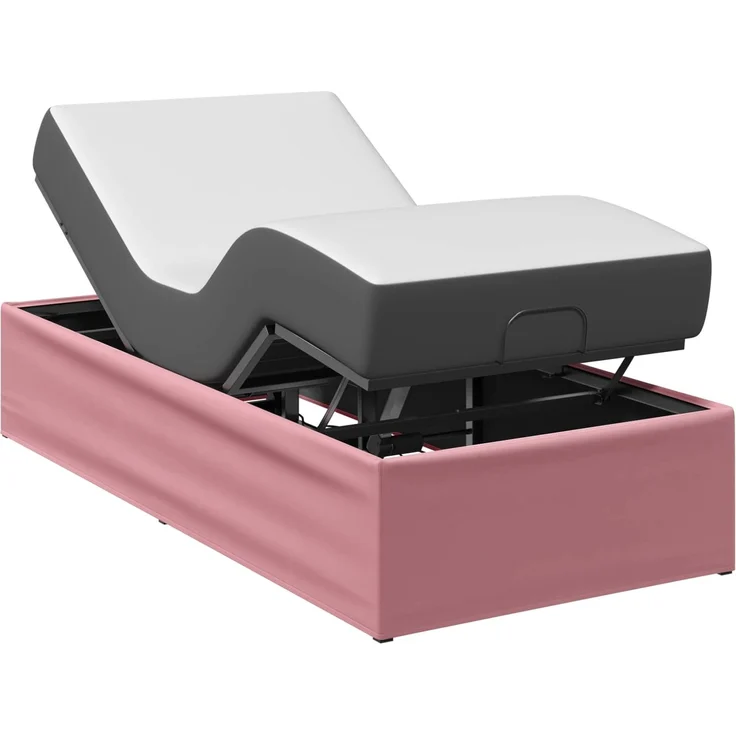 vidaXL Elektrisch verstellbares Bettgestell Rosa 190 x 100 x 33,5 cm 42037355 – Bild 3