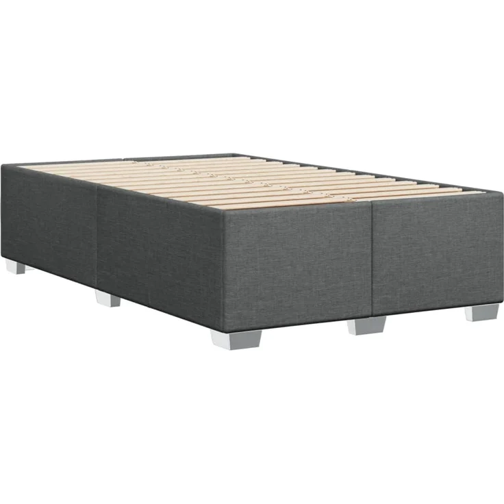 vidaXL Bettgestell ohne Matratze Dunkelgrau 120x200 cm Stoff 3284465 – Bild 5
