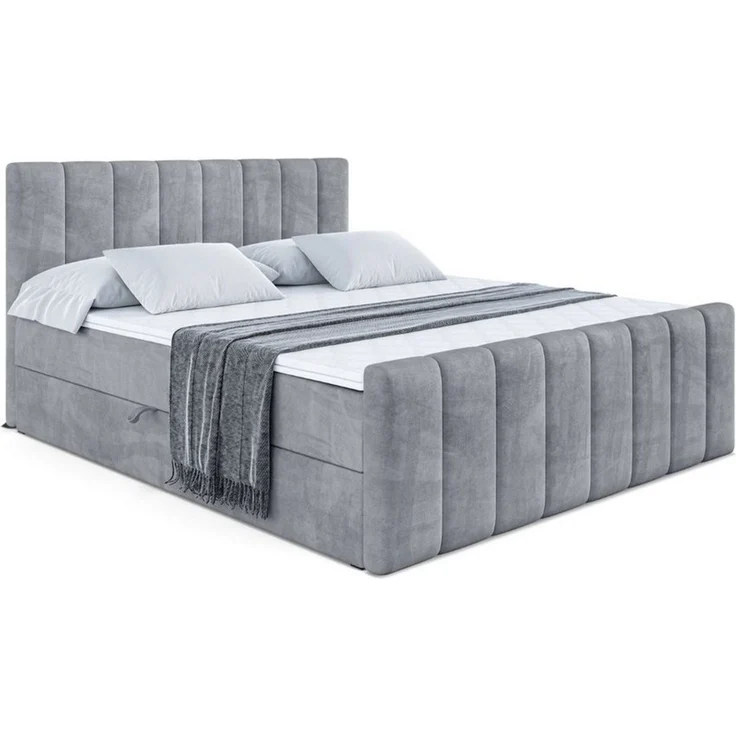 ALTDECOR Boxbett OTTA-Z (Multipocket-Matratze H4, H3 Matratze Bonellfederung, Topper, Kopfteil)