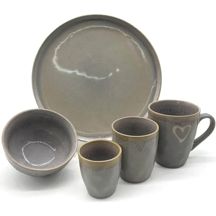 MEA LIVING Tasse MEA living STONEWARE Becher mit Henkel, Motiv "Herz", Stoneware – Bild 5