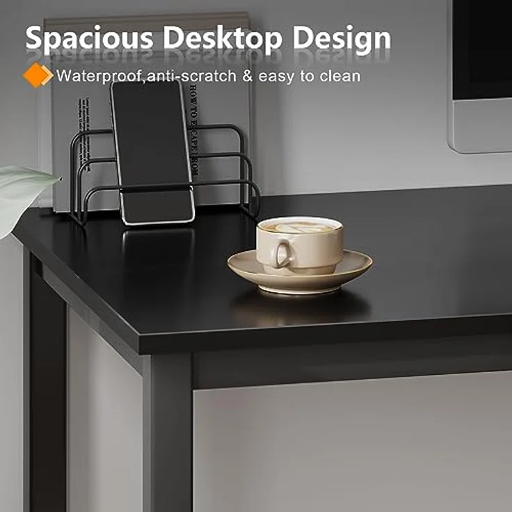 SogesHome Computertisch PC Schreibtisch 80 x 40 x 75 cm Büro Workstation für Home Office Verwenden Schreibtisch, Esstisch Konferenztisch AC3CB-8040-SH – Bild 4