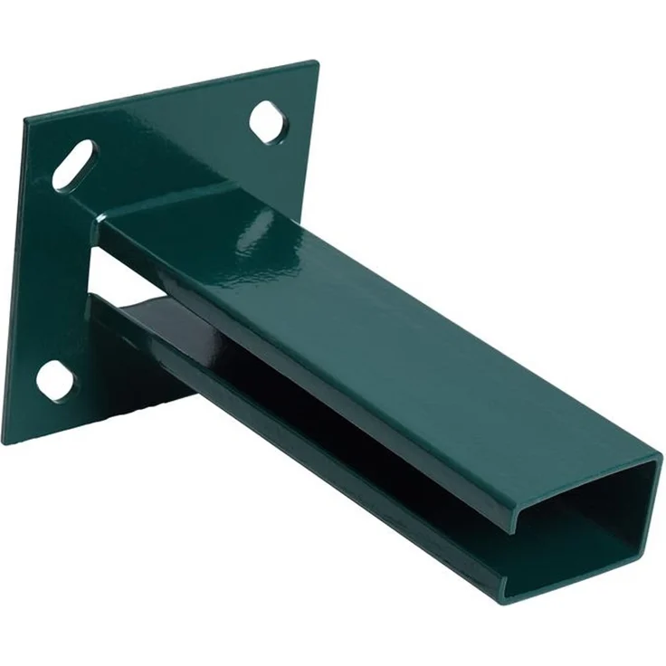 Pfostenträger Aufschraubhülse 40x60 mm Doppelstabmatten Zaun Pfosten Grün – Bild 3