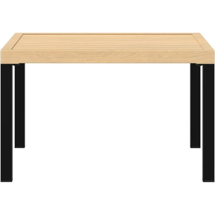 vidaXL Garten-Couchtisch Schwarz 65x65x40 cm Aluminium 4008573 – Bild 3