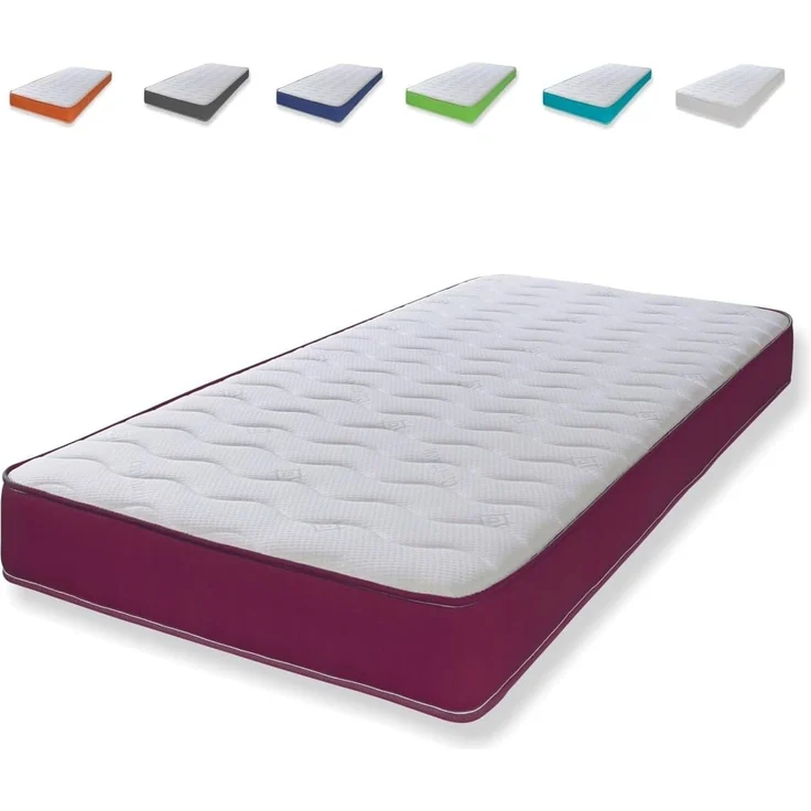 eXtreme comfort ltd Essentials Purple Cooltouch Wave & Colours Hybrid-Matratze aus Memory-Schaum und Pinna-Coil-Federkernmatratze, 18 cm tief, violett, 5ft King Size 150x200 cm