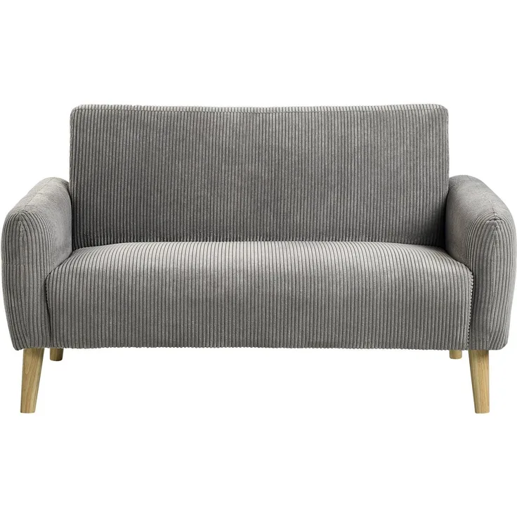 ATLANTIC home collection 2-Sitzer Moby, mit Federkern, kleiner Tasche und in modernem Cordbezug