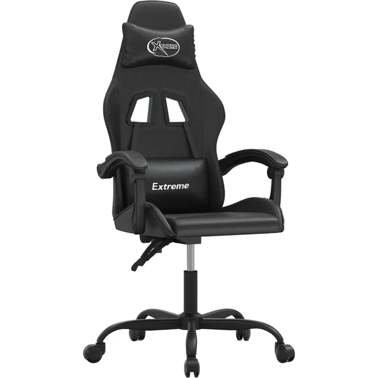 vidaXL Gaming-Stuhl Schwarz Kunstleder 3143874
