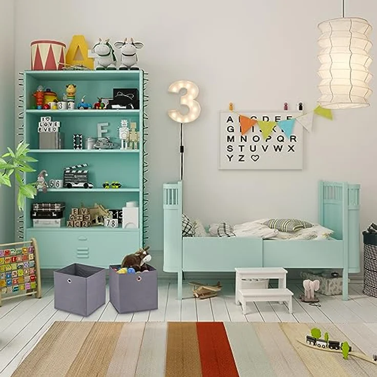Graue Aufbewahrungsbox im 4er Set – Bild 6