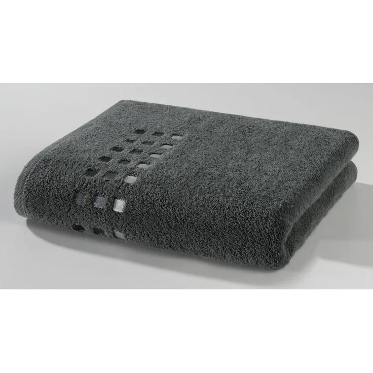 casa NOVA Duschtuch QUATTRI BL 70x140 cm grau Badetuch Handtuch Handtücher Saunatuch Strandtuch