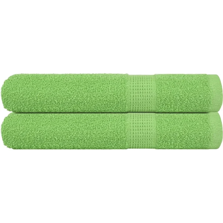 vidaXL Handtücher FROGN 2 Stk. Apfelgrün 100x200 cm 360 g/m² 137034 – Bild 1