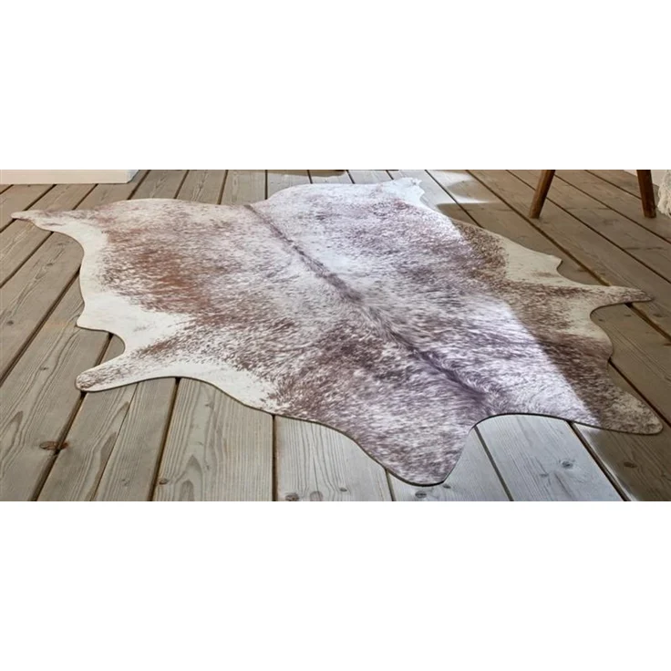 Teppich "Kuhfell" 130x155 cm, Dekofell, Sitzauflage, Vorleger Fellimitat, Kurzhaar Fellteppich – Bild 3