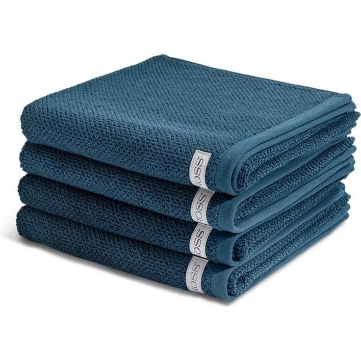 Ross Selection 4 tlg. Frottier-Set - 4 X Handtuch (50 X 100cm) - 540 g/m2 - Nachtblau – Bild 1