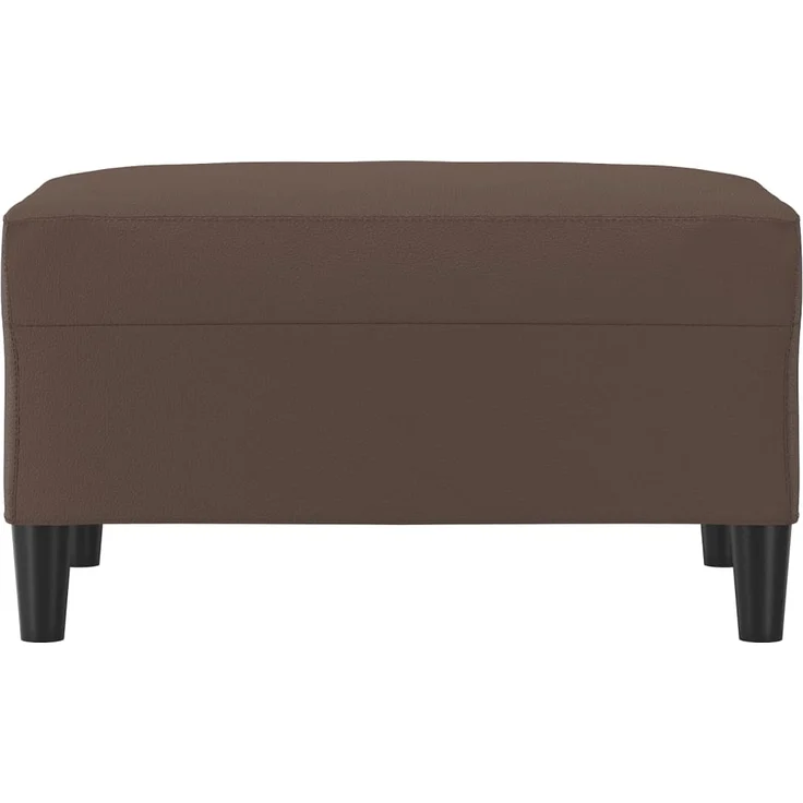 vidaXL Fußhocker Braun 70x55x41 cm Kunstleder 349313 – Bild 2