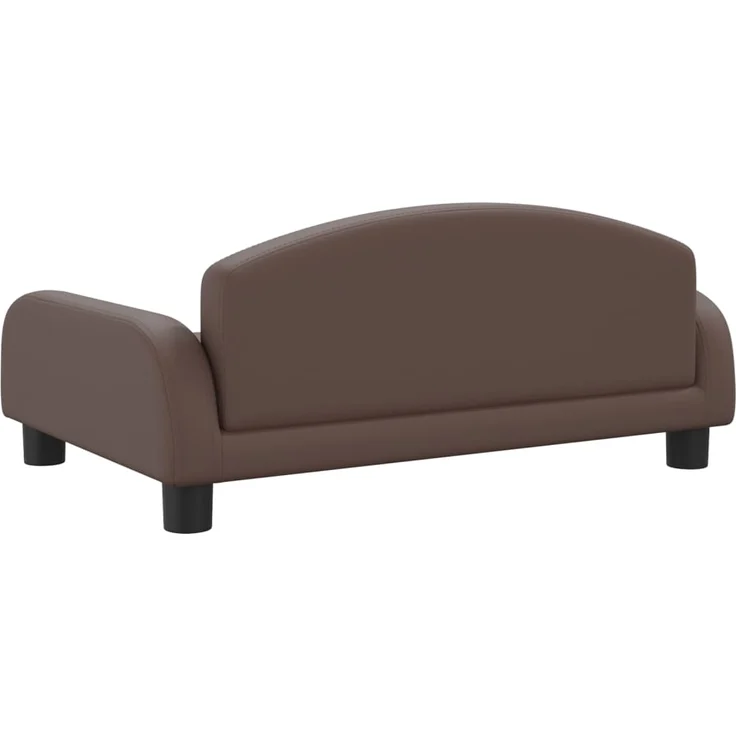 vidaxl Kindersofa 70 x 45 x 30 cm Kunstleder, Braun – Bild 4