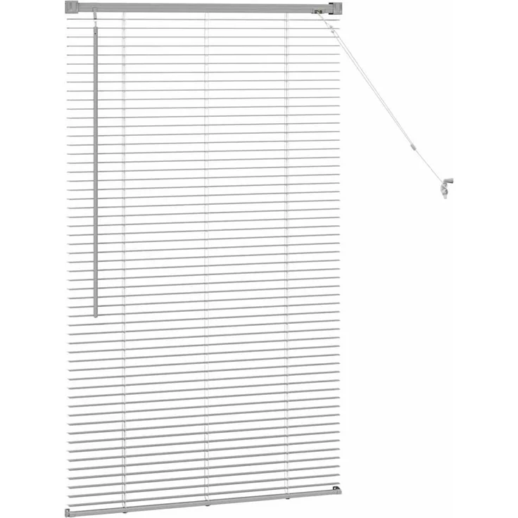 vidaXL Venezianische Jalousie Silber 130 x 70 cm 25 mm Aluminium 42005891 – Bild 6