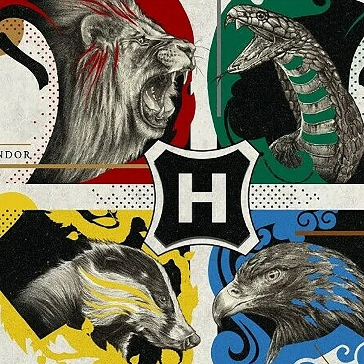 BERONAGE Kinderbettwäsche Harry Potter Houses Bettwäsche Linon / Renforcé 147 Bettbezug School, 100% Baumwolle, 2 teilig, 135x200 + 80x80 cm – Bild 3