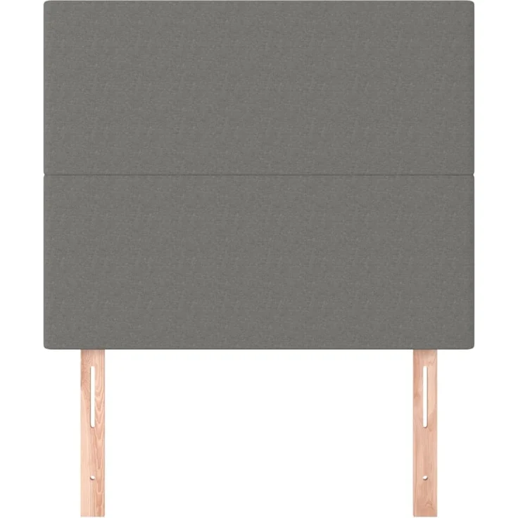 vidaXL Kopfteile 2 Stk. Dunkelgrau 100x5x78/88 cm Stoff 3116043 – Bild 3