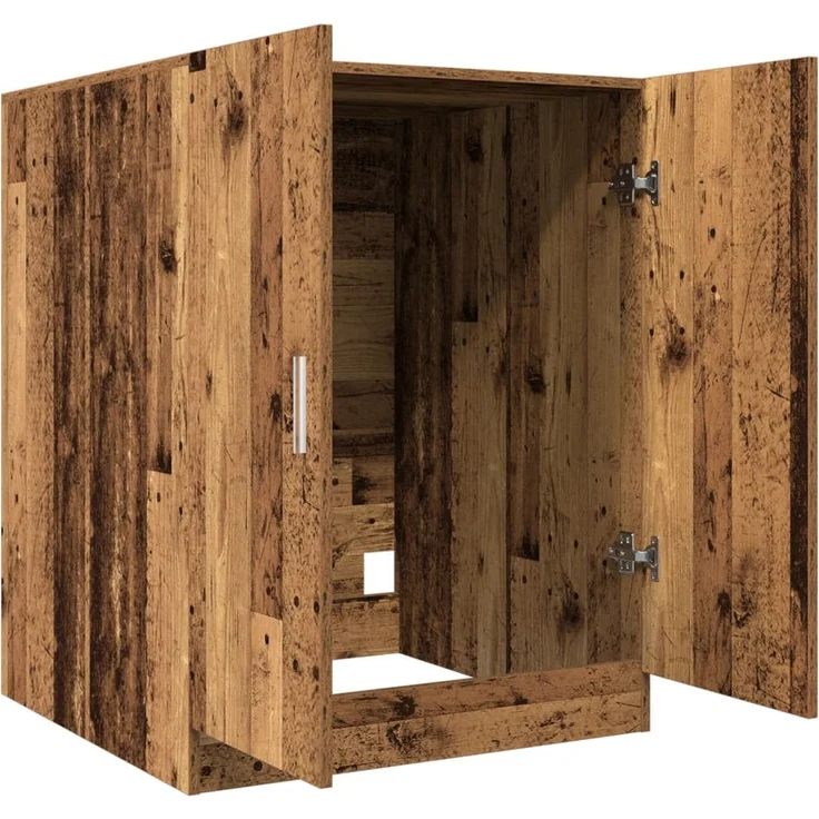 vidaXL Waschmaschinenschrank Altholz-Optik 70,5x71,5x91,5 cm 856640 – Bild 6