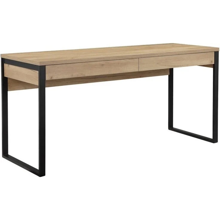 Places of Style Schreibtisch Moid, Computertisch im modernen Design, Breite 120/140/160 cm, mit Metallbeinen & Schublade – Bild 2