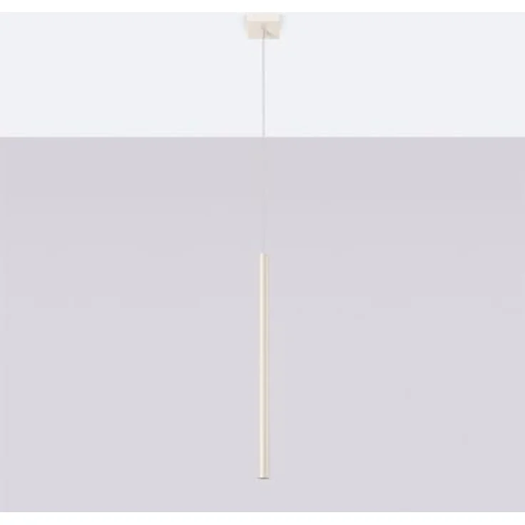 Sollux Lighting Pendelleuchte PASTELO 1, beige, 1xG9, 8W, Stahl, 114x8x8cm, modernes minimalistisches Design – Bild 2