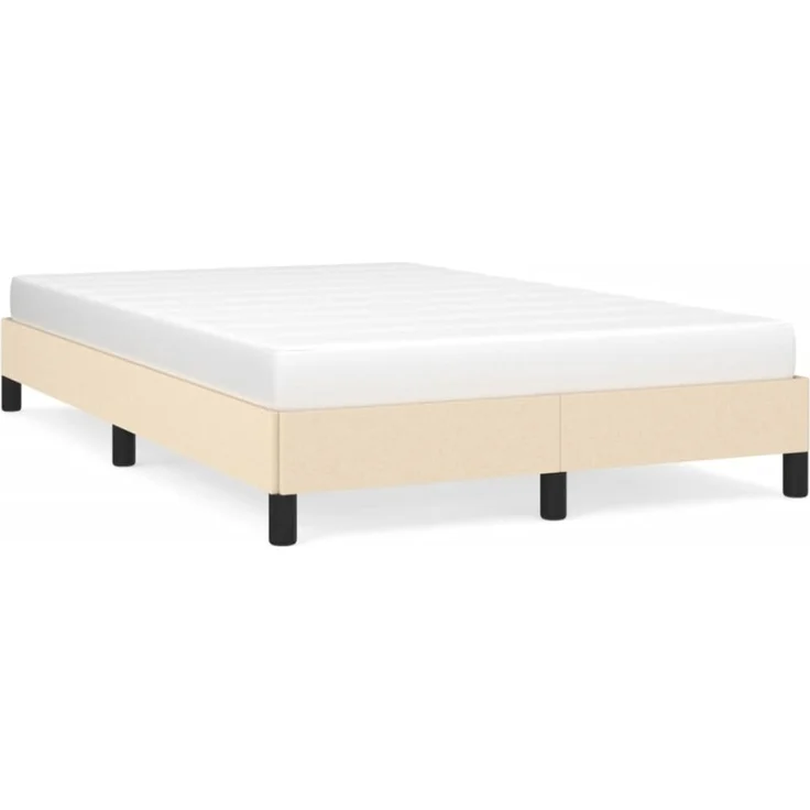 vidaXL Polsterbett, Stoff, 25,0 cm, Creme, 120x190 cm – Bild 2