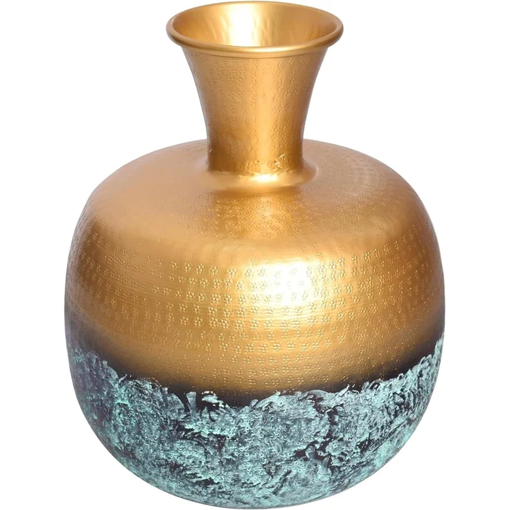 riess-ambiente Tischvase ABSTRACT ORIENT 40cm gold (Einzelartikel, 1 St), Wohnzimmer · Metall · rund · handmade · Dekoration · Design – Bild 1
