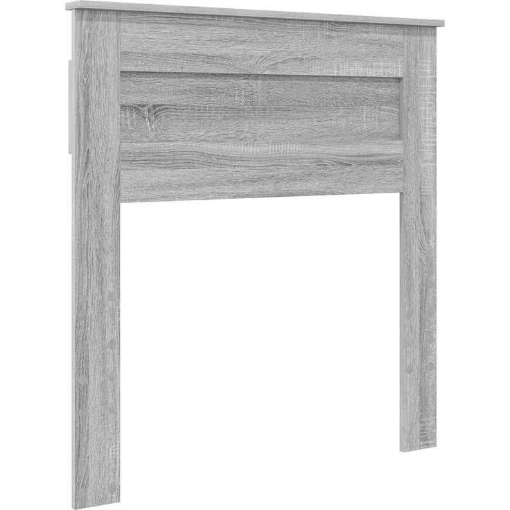 vidaXL Bettrahmen mit Kopfteil Graues Sonoma 90 x 190 cm Holzwerkstoff 3410032 – Bild 5