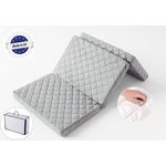 Klappmatratze Reisematratze in drei Größen 60x120 70x140 70x200 cm, Kids Collective, 7 cm hoch, grau 7 cm hoch, Faltbare Matratze Reisebett Gästebett Klappbar